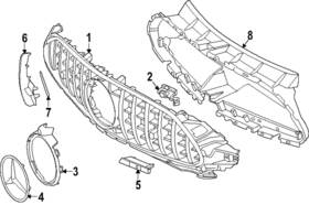 192-885-53-00 Mercedes-benz Genuine Air Duct