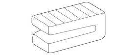 202-504-11-12 Mercedes-benz Genuine Radiator Upper Insulator