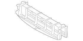Mercedes-benz 203-505-04-30-64 Genuine Mercedes-benz Radiator Support Air Deflector