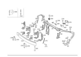 203-620-03-72 Mercedes-benz Genuine Stiffener 203-620-03-72 Mercedes-benz Genuine Stiffener
