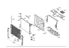 Mercedes-benz 204-505-27-30 Genuine Mercedes-benz Air Ducting For Radiator