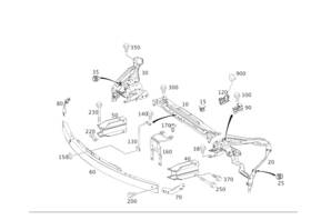 204-620-12-91 Mercedes-benz Genuine Frame Lamp