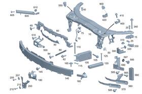 205-625-18-00-64 Mercedes-benz Genuine Cover Strip