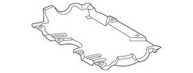 206-520-30-00 Mercedes-benz Genuine Center Shield