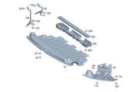 206-520-54-00 Mercedes-benz Genuine Engine Compartment Cover