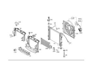 209-505-05-30 Mercedes-benz Genuine Air Duct