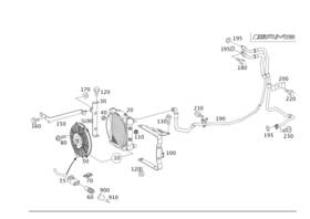 209-505-09-30 Mercedes-benz Genuine Air Duct