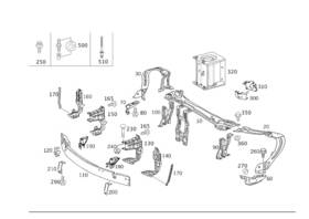 209-620-27-72 Mercedes-benz Genuine Stiffener