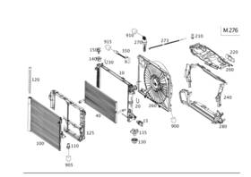 212-505-34-30 Mercedes-benz Genuine Air Ducting For Radiator