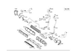 212-505-45-30 Mercedes-benz Genuine Air Ducting For Radiator