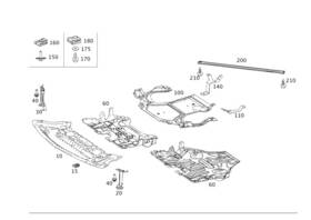 212-520-51-23 Mercedes-benz Genuine Cover Engine Comp Lower