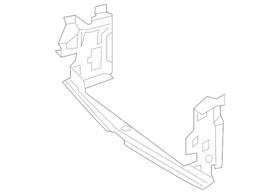 213-505-10-00 Mercedes-benz Genuine Radiator Support Baffle