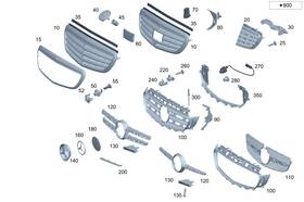 213-505-11-30 Mercedes-benz Genuine Air Duct Segment