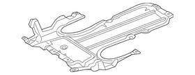 213-524-58-00 Mercedes-benz Genuine Radiator Support Splash Shield