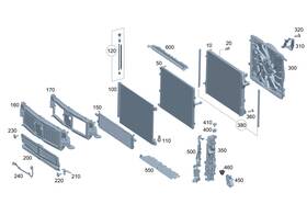 214-505-05-00 Mercedes-benz Genuine Air Duct Segment