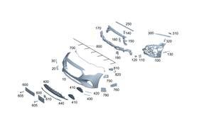 214-885-36-05 Mercedes-benz Genuine Air Duct Segment