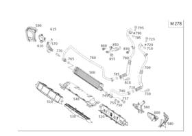 218-505-12-88 Mercedes-benz Genuine Cover For Air Inlet