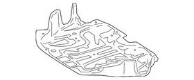 221-524-41-30 Mercedes-benz Genuine Radiator Support Splash Shield
