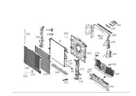 222-505-36-30 Mercedes-benz Genuine Air Ducting For Radiator