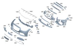 223-885-26-02 Mercedes-benz Genuine Air Duct Segment