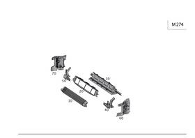 231-505-15-30 Mercedes-benz Genuine Air Ducting For Radiator