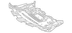 Mercedes-benz 231-524-09-30 Genuine Mercedes-benz Radiator Support Splash Shield