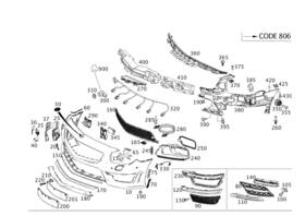 231-885-28-00 Mercedes-benz Genuine Air Duct Segment