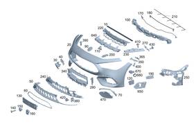236-885-65-02 Mercedes-benz Genuine Air Duct Segment