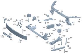 243-620-36-00 Mercedes-benz Genuine Cross Strut