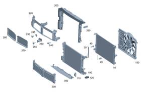 243-885-41-02 Mercedes-benz Genuine Cover