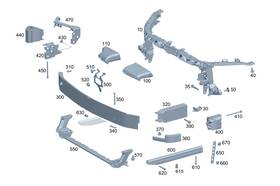 247-628-09-00 Mercedes-benz Genuine Bracing 247-628-09-00 Mercedes-benz Genuine Bracing