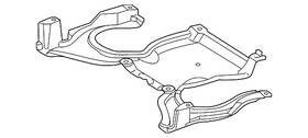 253-524-04-30 Mercedes-benz Genuine Radiator Support Splash Shield