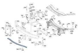 253-620-19-01 Mercedes-benz Genuine Console