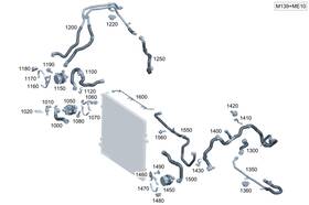 254-501-22-02 Mercedes-benz Genuine Holder