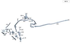 254-501-72-02 Mercedes-benz Genuine Holder