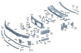 254-620-39-01 Mercedes-benz Genuine Strut
