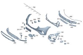254-885-78-02 Mercedes-benz Genuine Air Duct Segment