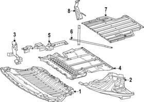 295-520-10-00 Mercedes-benz Genuine Front Shield