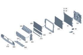 296-505-18-00 Mercedes-benz Genuine Air Duct Segment