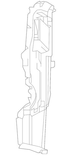 4475051230 Mercedes-benz Genuine Side Duct
