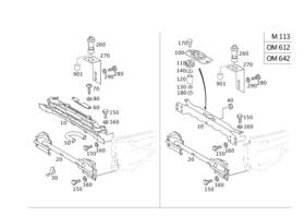 463-620-01-30 Mercedes-benz Genuine Cross-member