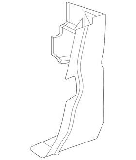 9078802500 Mercedes-benz Genuine Air Deflector