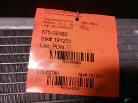 675-02380 Mercury Radiator 6-232 Fits 92-95 Sable 344080