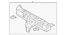 Mitsubishi 62511w230p Genuine Upper Tie Bar