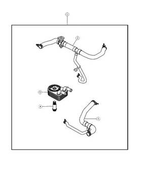 Mopar 04884758ab Genuine Engine Oil Cooler Connector 4884758ab