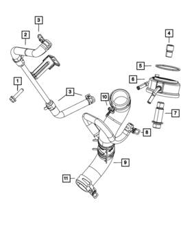 04893345aa Mopar Genuine Engine Oil Cooler Connector