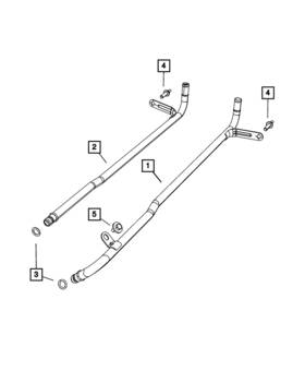 05038501aa Mopar Genuine Coolant Outlet Tube 5038501aa