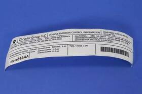 52014646aa Mopar Genuine Veci Label