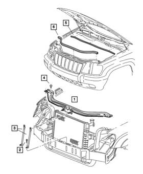 52079416 Mopar Genuine Radiator Cross-member