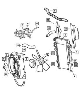 55037912aa Mopar Genuine Radiator Outlet Hose